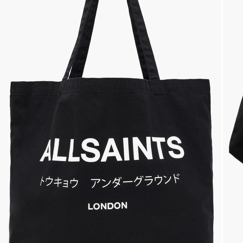 AllSaints Underground Black Tote Bag